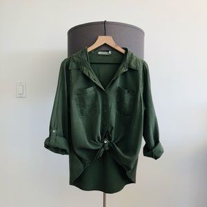 NWT Calvin Klein Jeans Utility Shirt green size XL